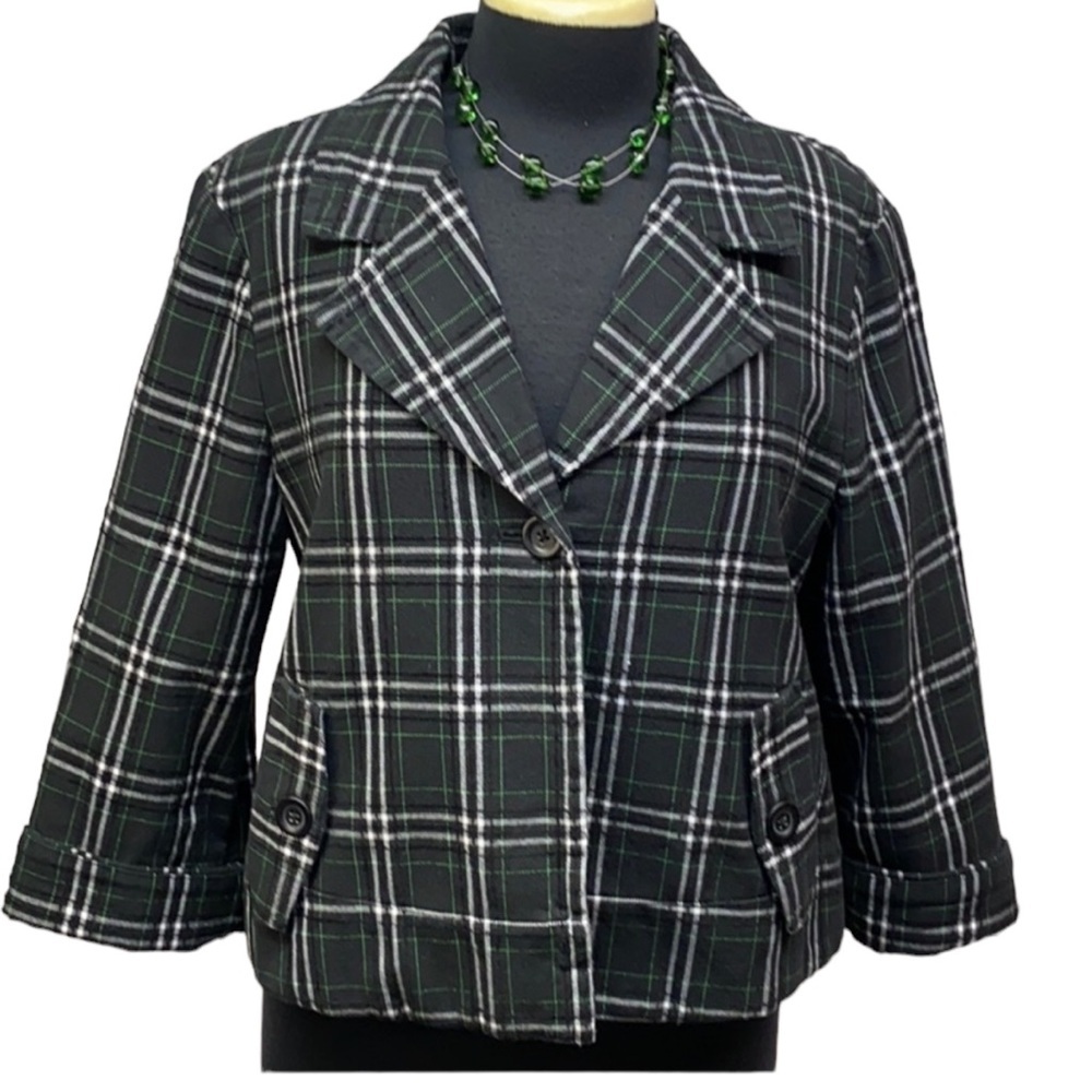 Madison Window Pane Print Jacket